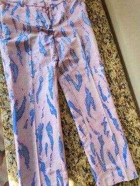 Phillip Lim Pink and Blue Patterned Pants